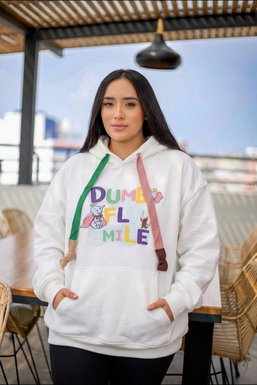 Buso con capota estampado en tela de algodón oversize, talla única